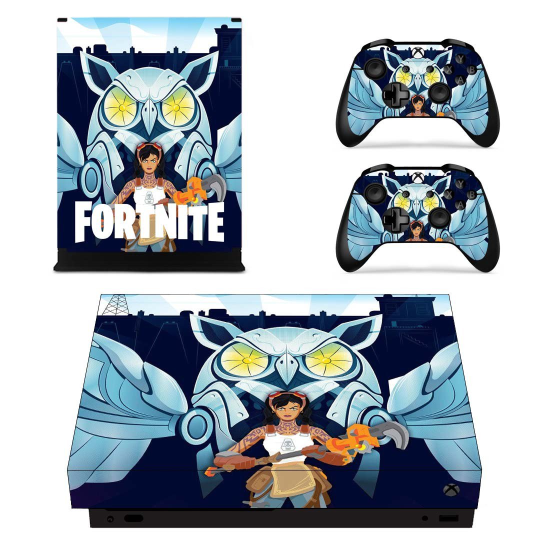 Fortnite decal skin for Xbox one X Console & Controllers
