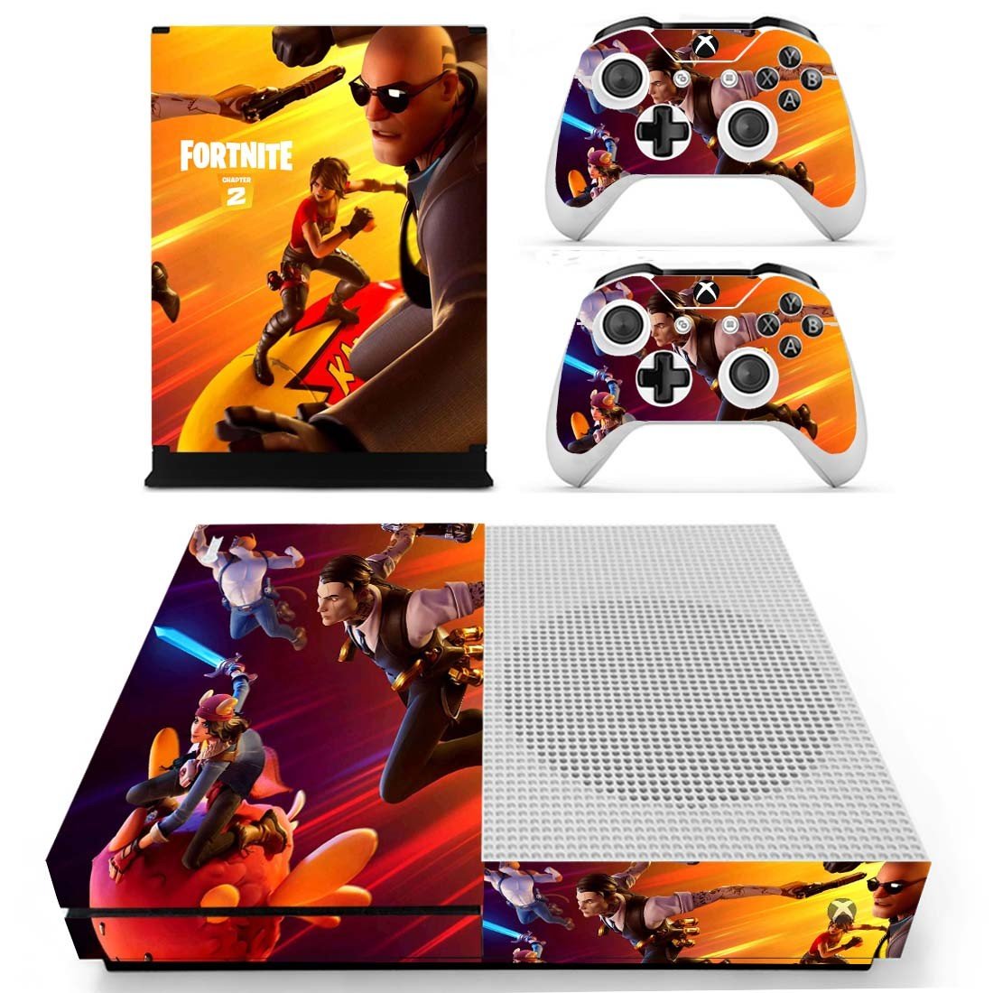 Fortnite decal skin for Xbox one S Console & Controllers