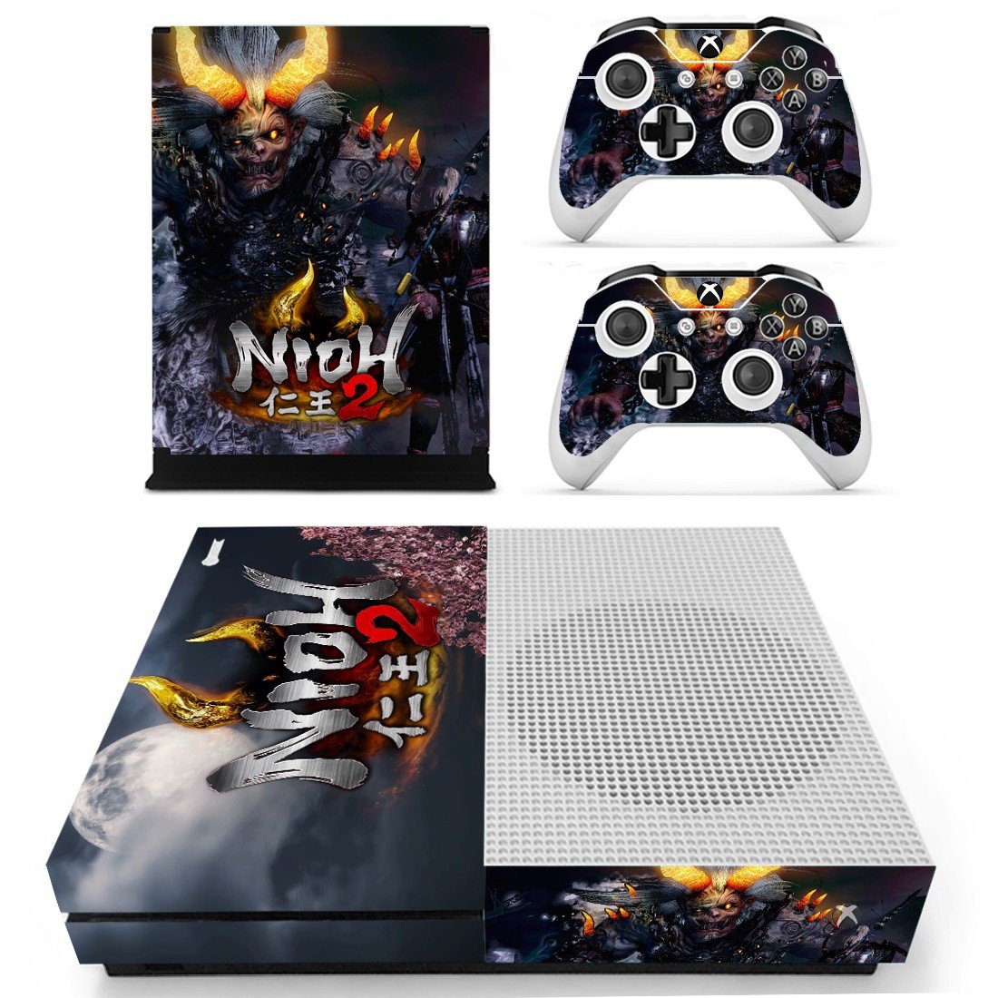Nioh 2 decal skin for Xbox one S Console & Controllers