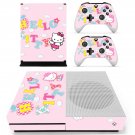 Hello Kitty decal skin for Xbox one S Console & Controllers