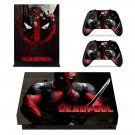 Deadpool decal skin for Xbox one X Console & Controllers