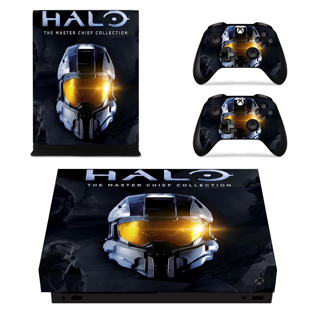 Halo decal skin for Xbox one X Console & Controllers