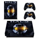 Halo decal skin for Xbox one X Console & Controllers