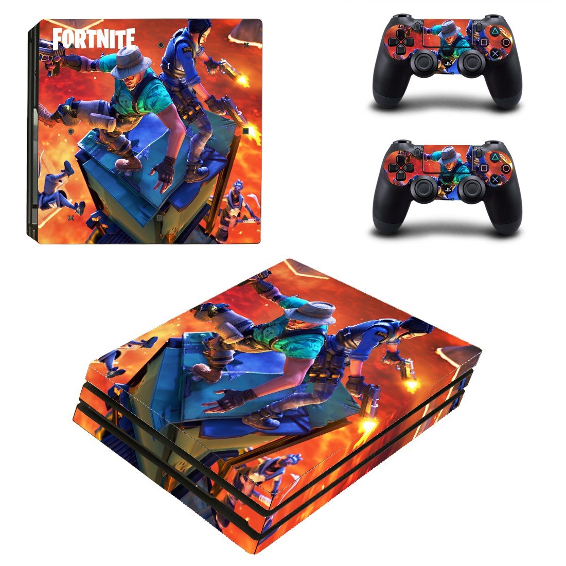 Fort night decal skin for PS4 Pro Console & Controllers