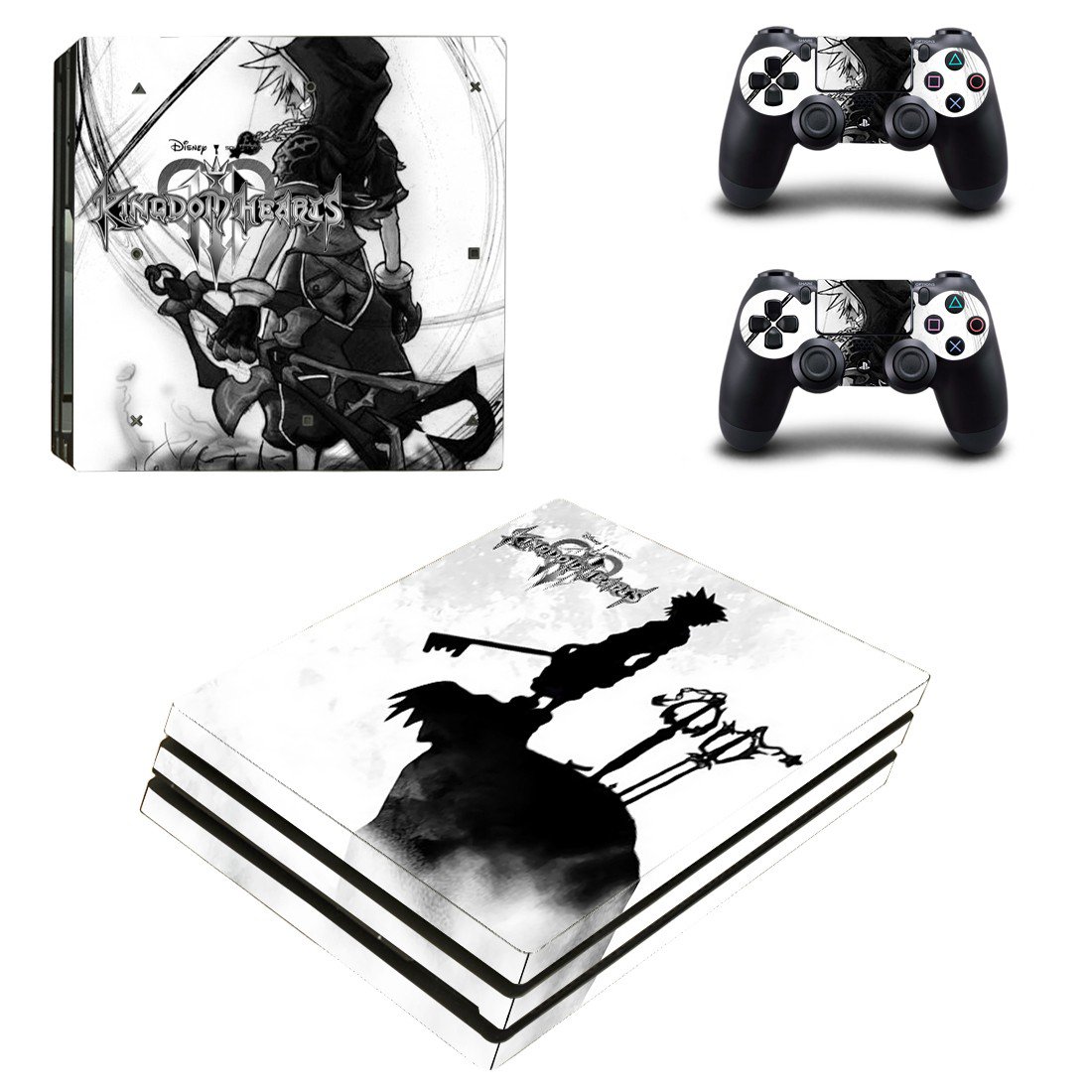 Kingdom hearts decal skin for PS4 Pro Console & Controllers