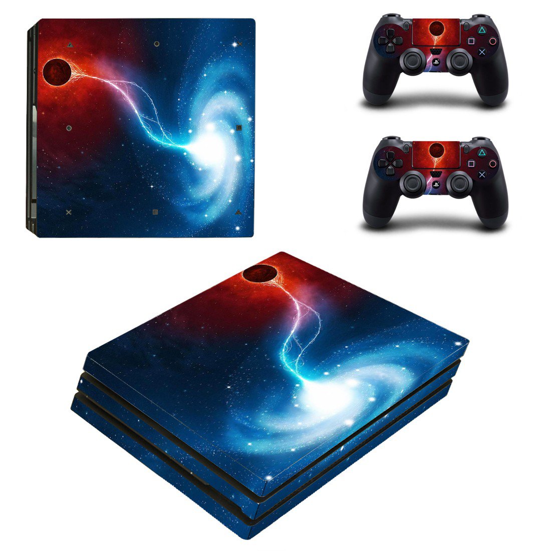 Galaxy decal skin for PS4 Pro Console & Controllers