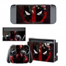 Deadpool decal skin for Nintendo Switch Console & Controllers