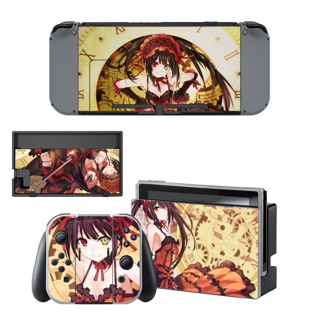 Anime Date A Live decal skin for Nintendo Switch Console & Controllers