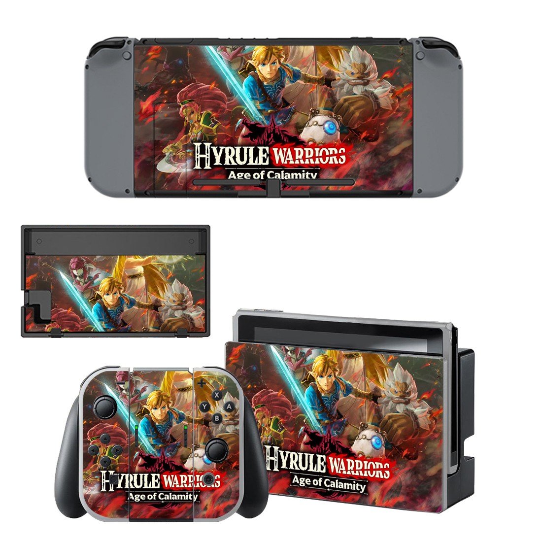 Zelda Warriors decal skin for Nintendo Switch Console & Controllers