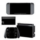 Pure black decal skin for Nintendo Switch Console & Controllers