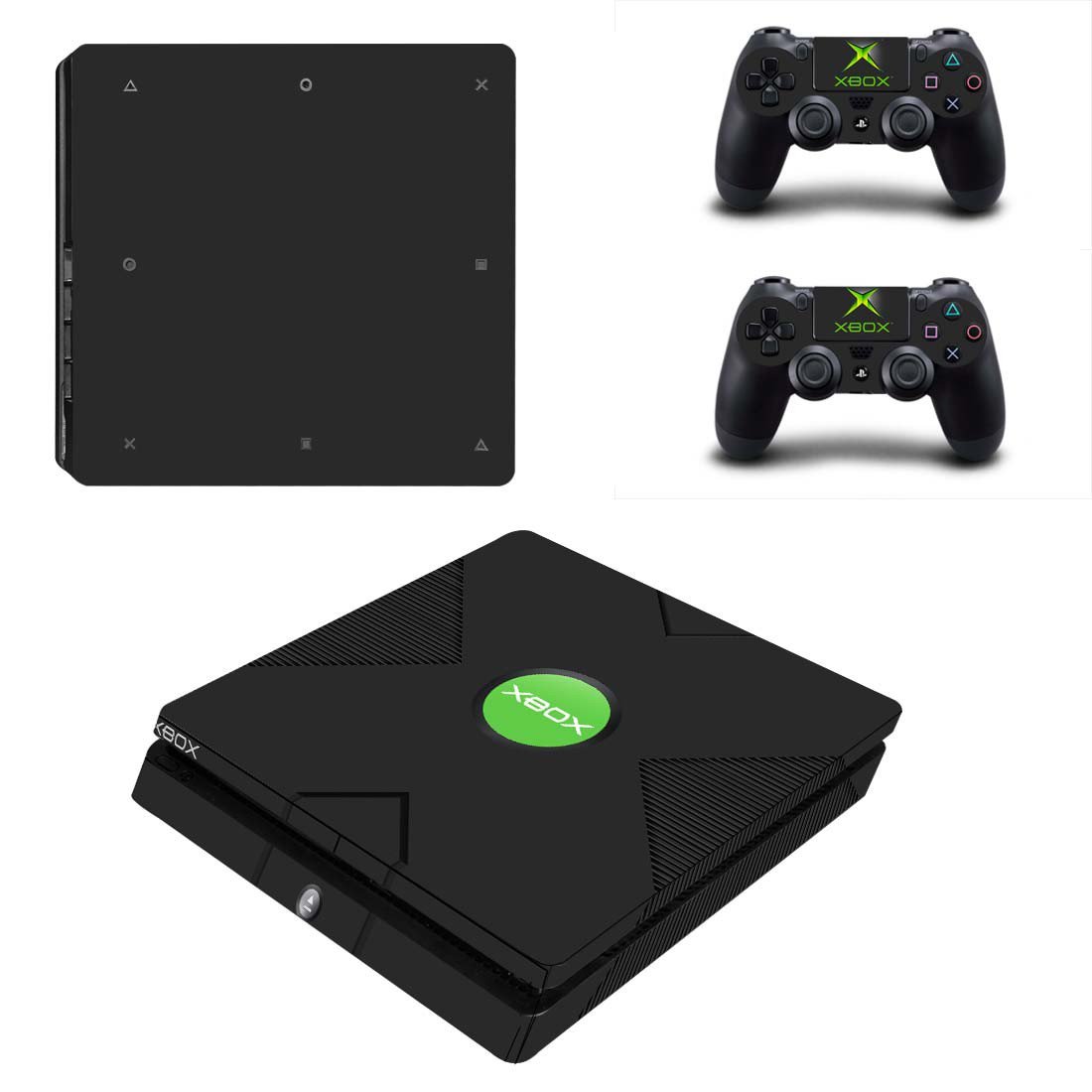 Neutral style decal skin for PS4 Slim Console & Controllers