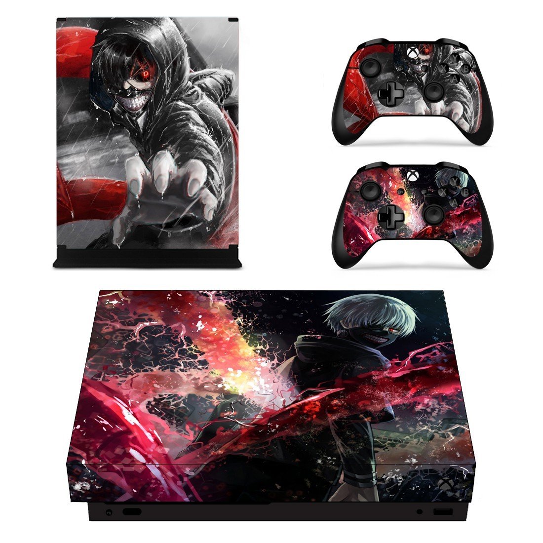 Tokyo Ghoul decal skin for Xbox one X Console & Controllers