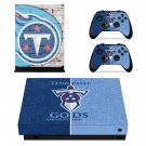 Tennessee titans decal skin for Xbox one X Console & Controllers