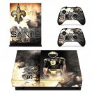 New Orleans Saints decal skin for Xbox one X Console & Controllers