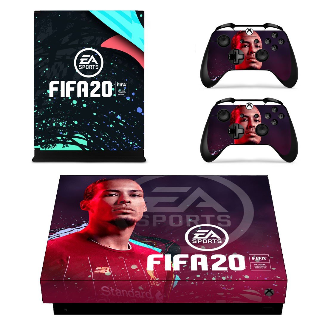 FIFA 20 decal skin for Xbox one X Console & Controllers