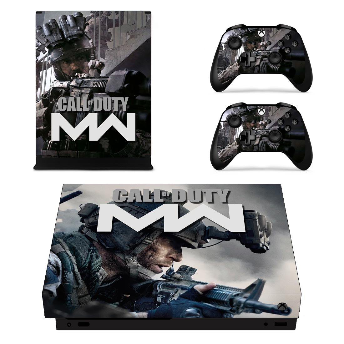 Modern Warfare decal skin for Xbox one X Console & Controllers