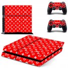 Supreme decal skin for PlayStation 4 Console & Controllers