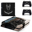 Black Panther decal skin for PlayStation 4 Console & Controllers