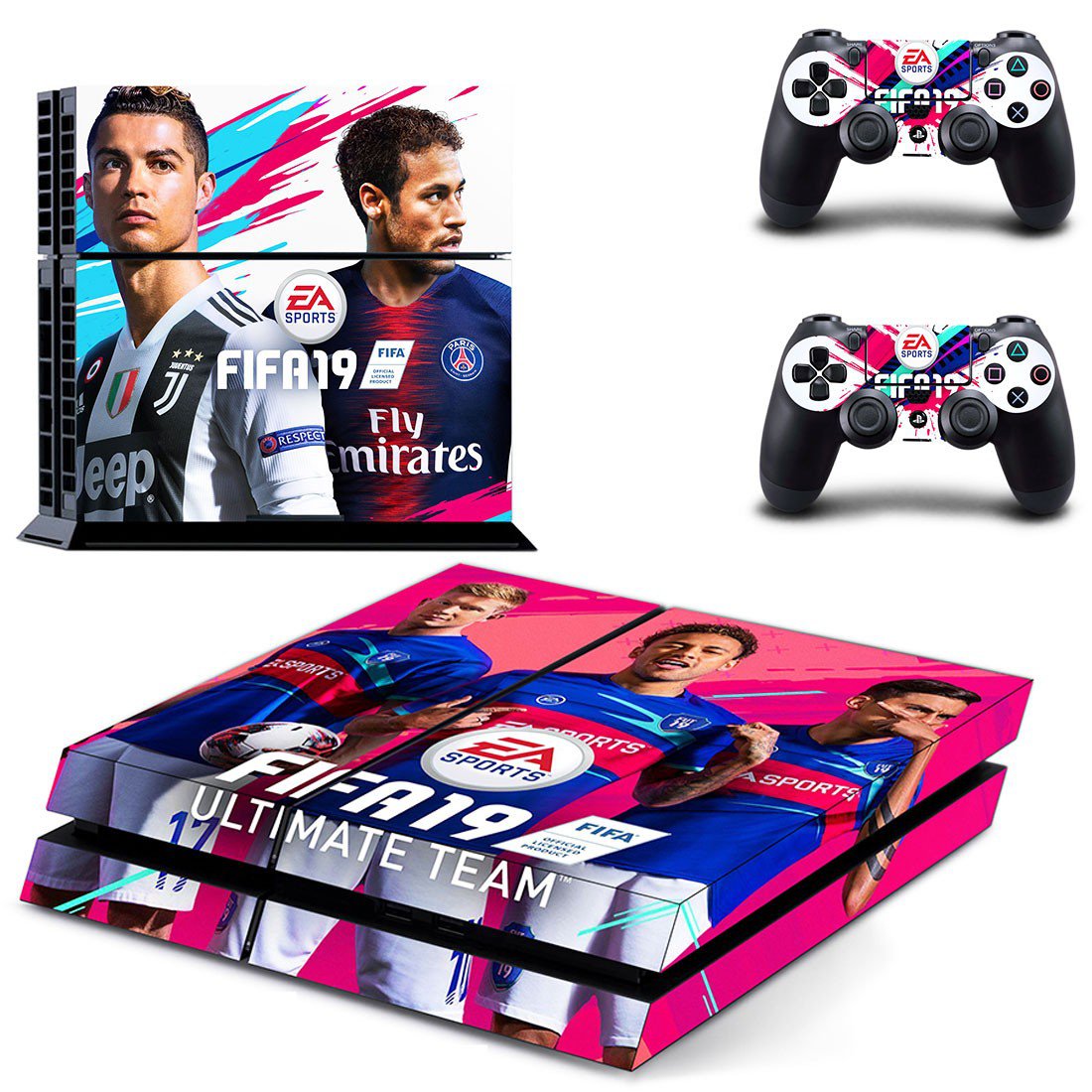 FIFA 19 decal skin for PlayStation 4 Console & Controllers