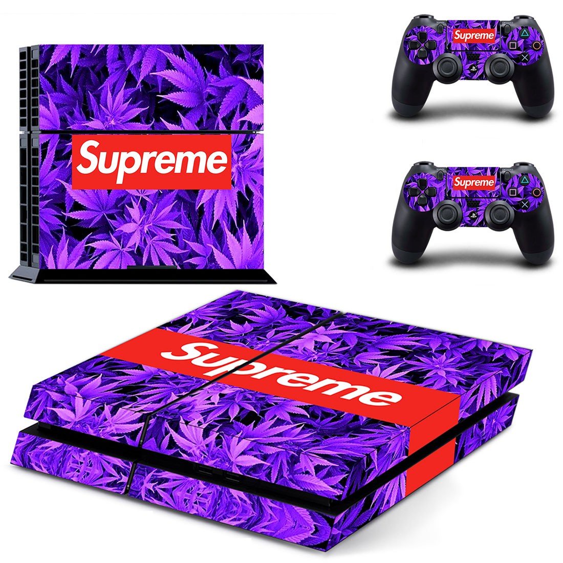 Supreme decal skin for PlayStation 4 Console & Controllers