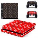 Supreme decal skin for PlayStation 4 Console & Controllers