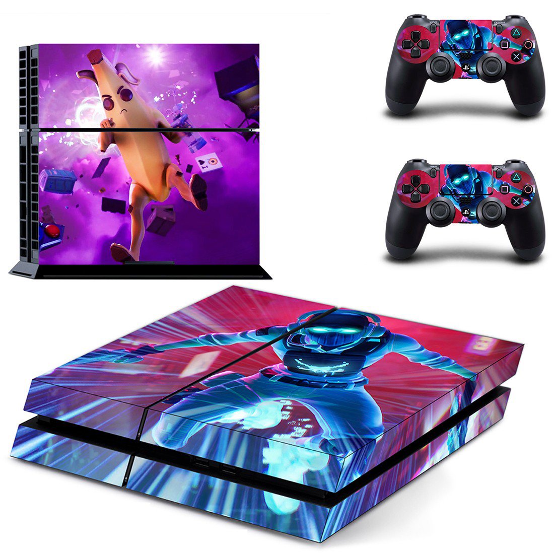 Fortnite peely decal skin for PlayStation 4 Console & Controllers