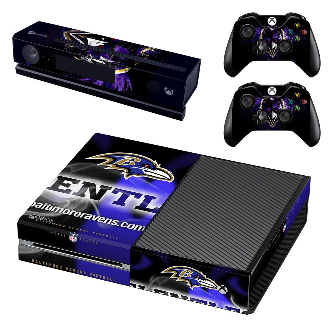 Baltimore Ravens decal skin for Xbox one Console & Controllers