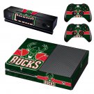 Milwaukee Bucks decal skin for Xbox one Console & Controllers