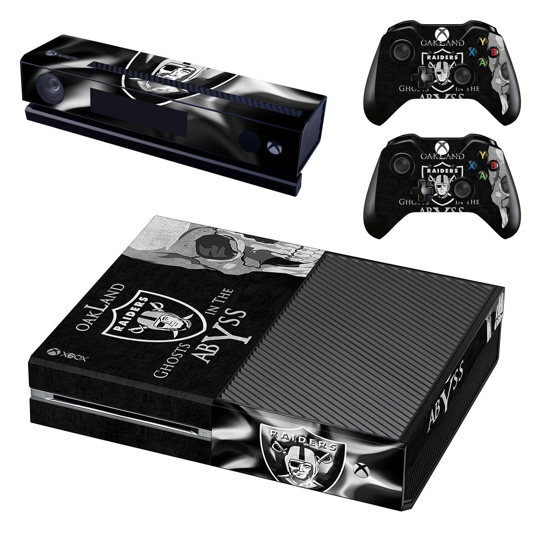 Oakland Raiders decal skin for Xbox one Console & Controllers
