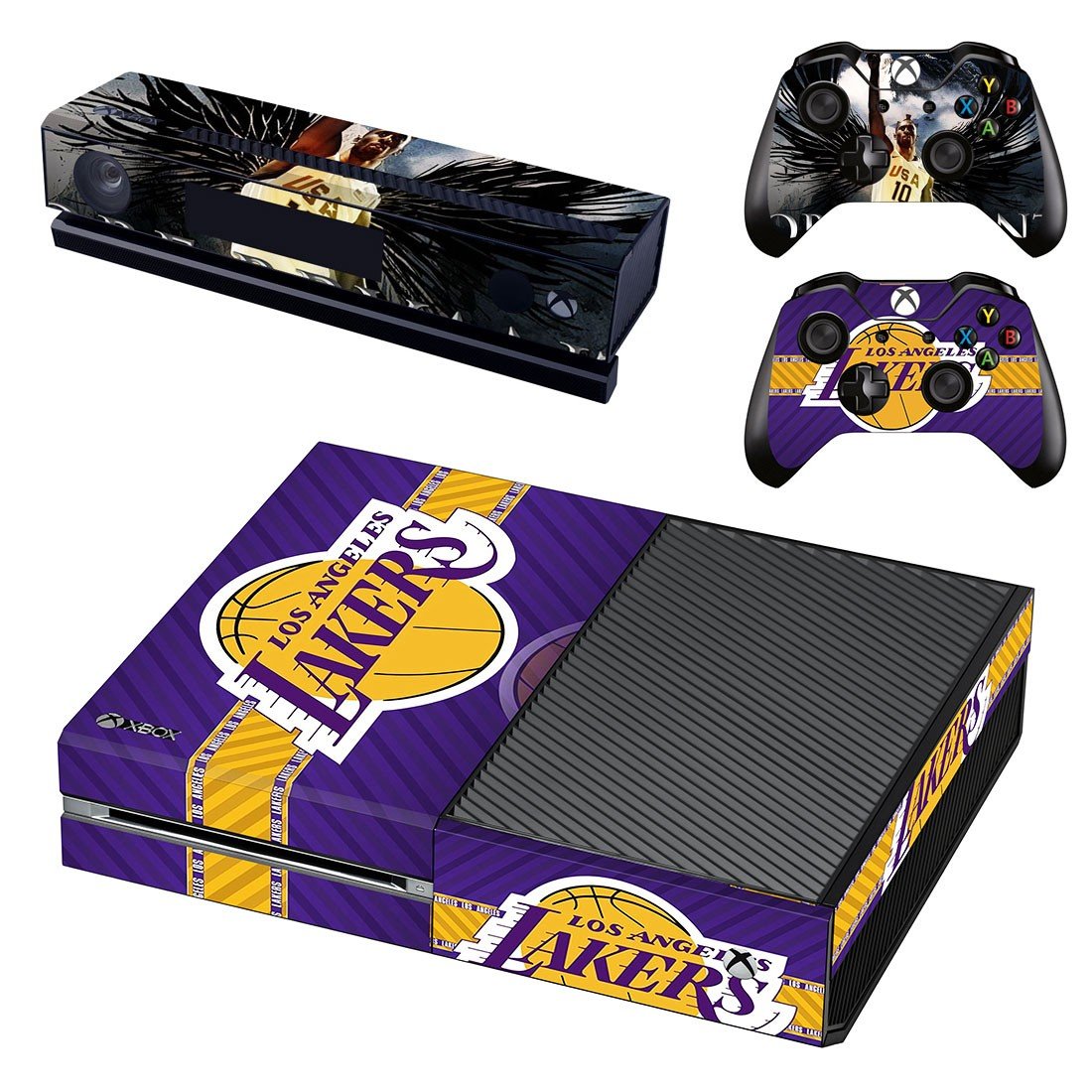 Los Angeles Lakers decal skin for Xbox one Console & Controllers