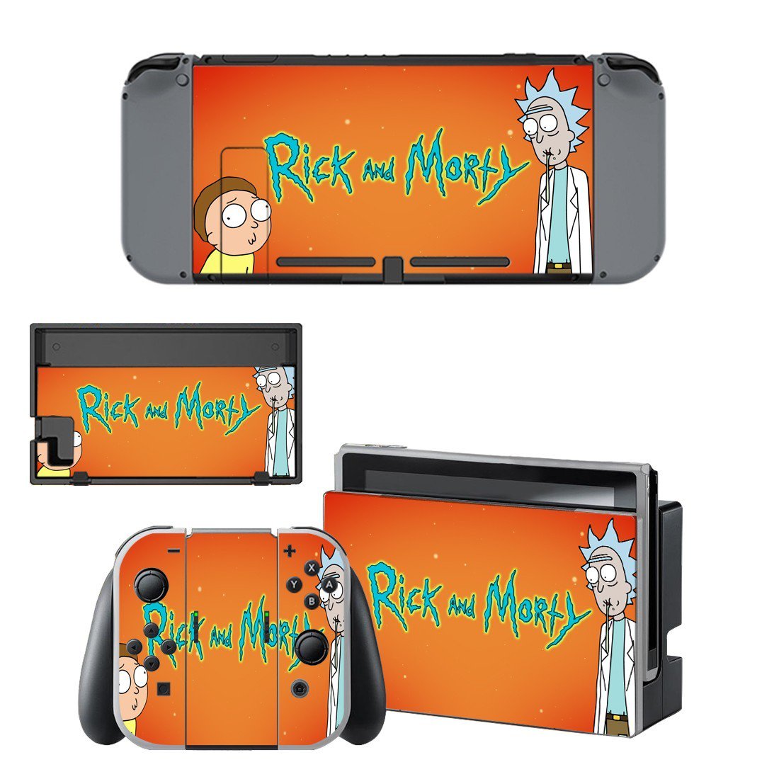 Rick and Morty decal skin for Nintendo Switch Console & Controllers
