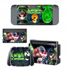 Super Mario Luigi decal skin for Nintendo Switch Console & Controllers