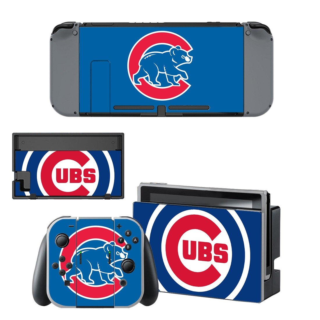 Chicago Cubs decal skin for Nintendo Switch Console & Controllers
