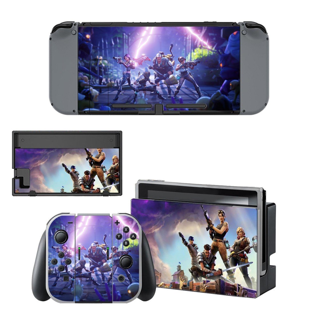 Fortnite decal skin for Nintendo Switch Console & Controllers