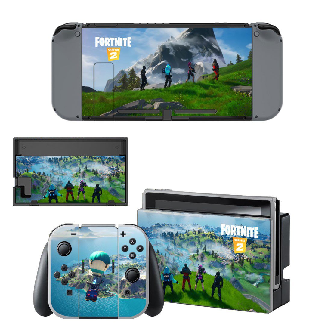 Fortnite decal skin for Nintendo Switch Console & Controllers