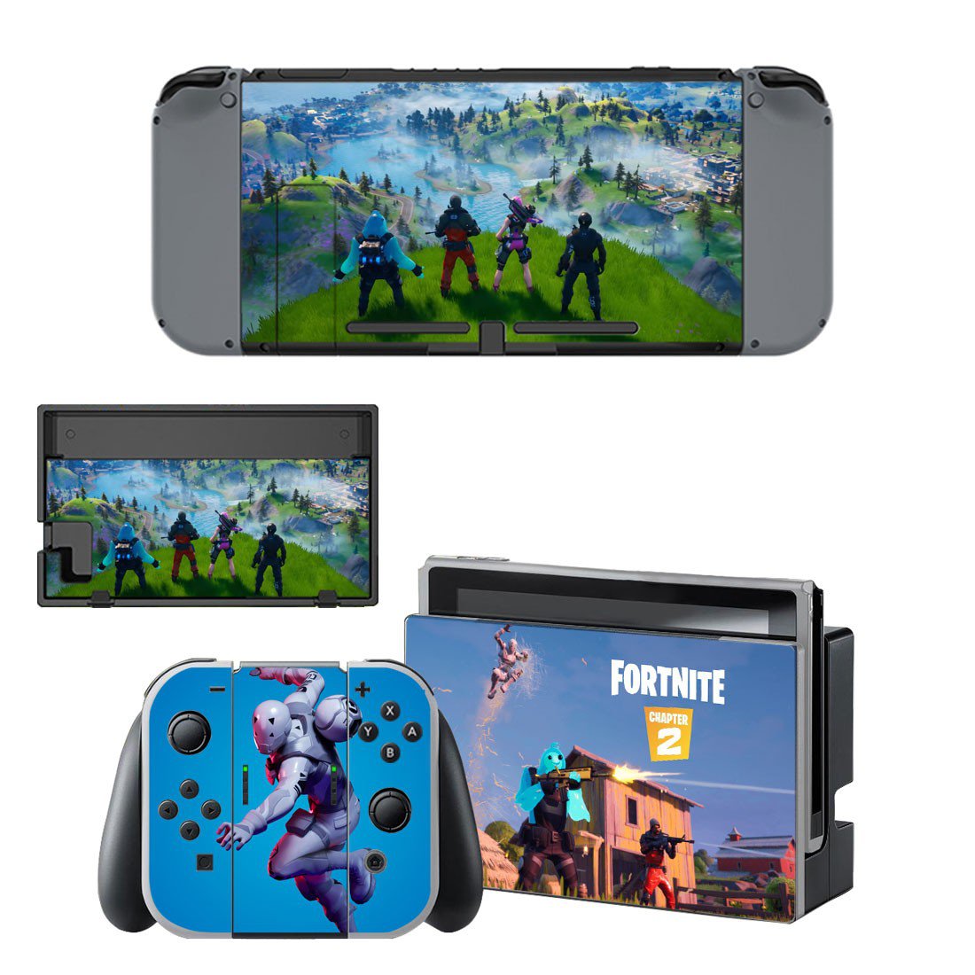 Fortnite decal skin for Nintendo Switch Console & Controllers