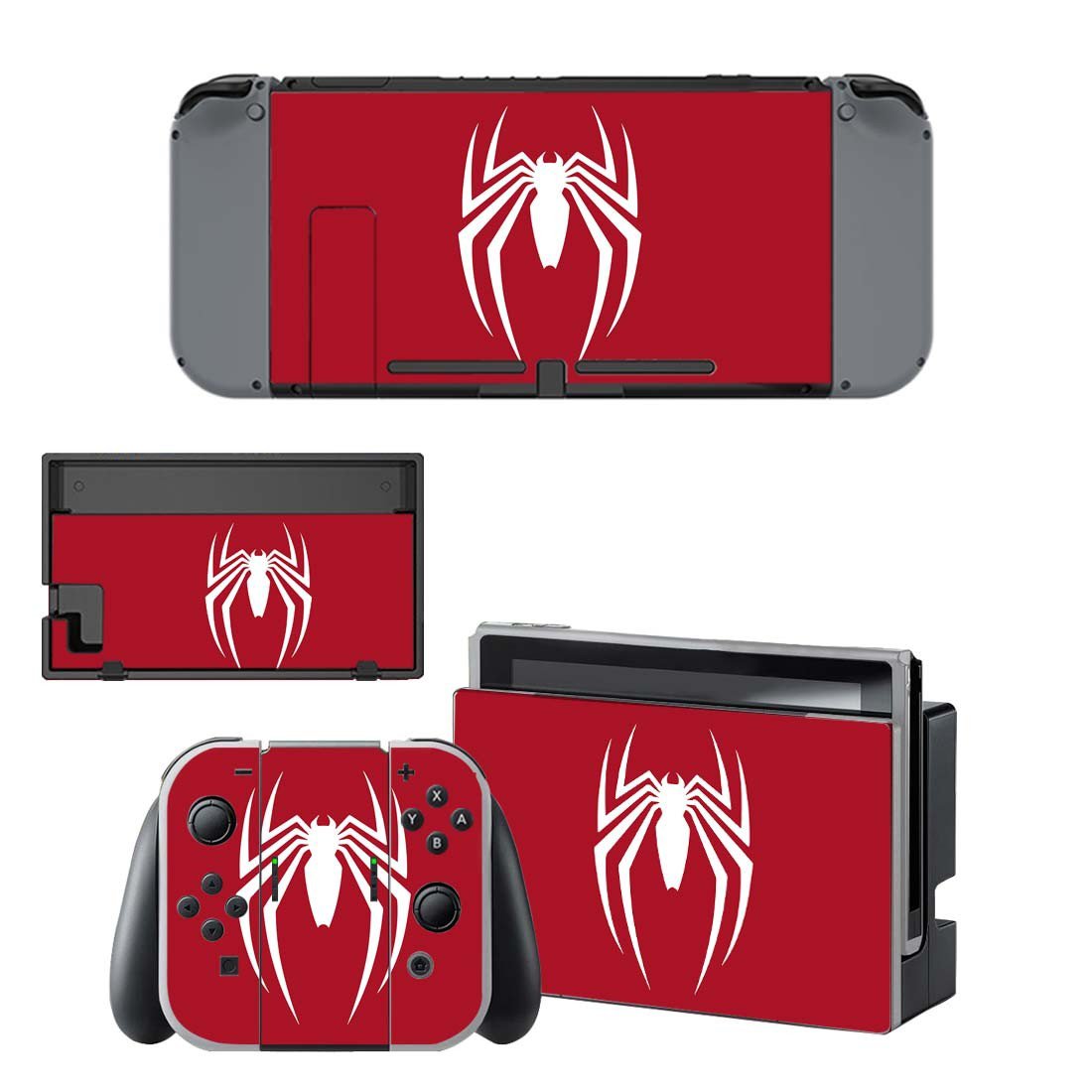 Spider Man decal skin for Nintendo Switch Console & Controllers