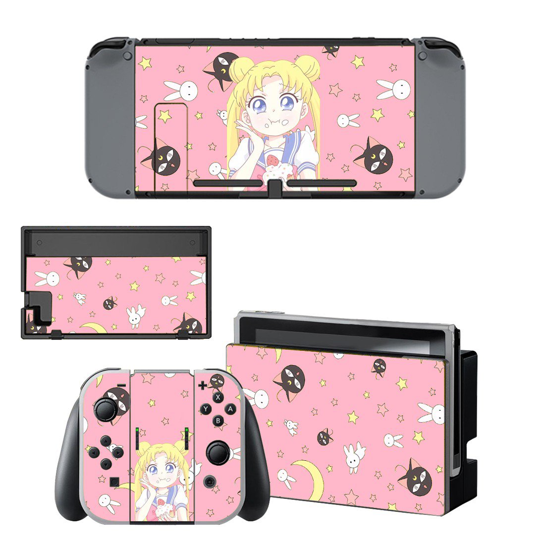 Sailor moon decal skin for Nintendo Switch Console & Controllers