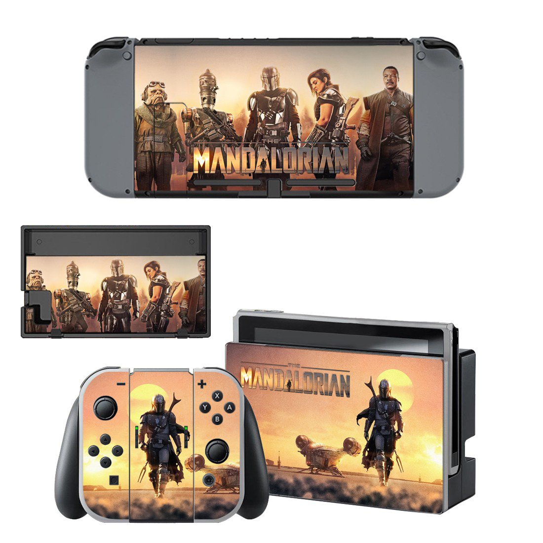 The Mandalorian decal skin for Nintendo Switch Console & Controllers