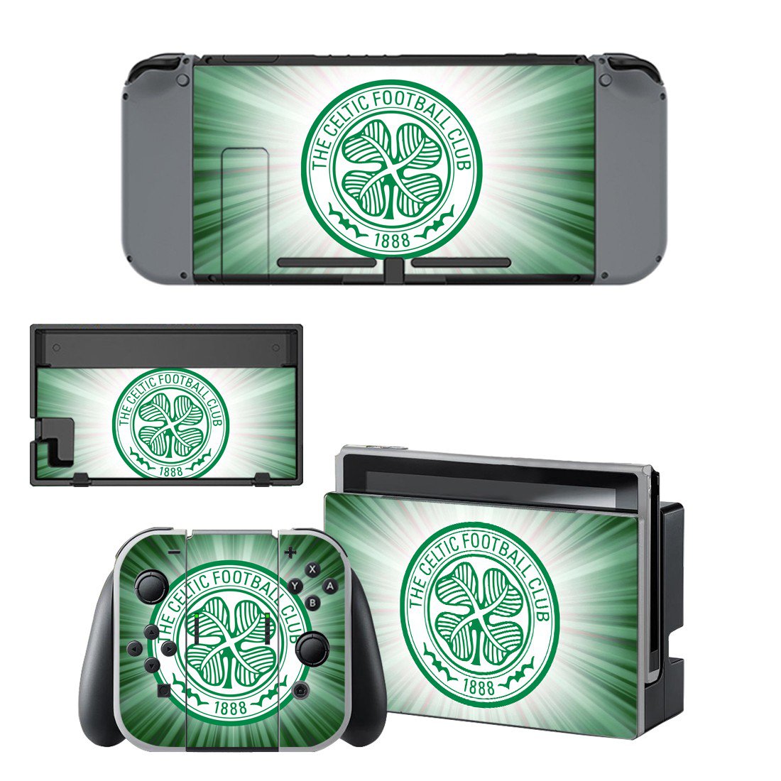 The Celtic Football Club decal skin for Nintendo Switch Console & Controllers
