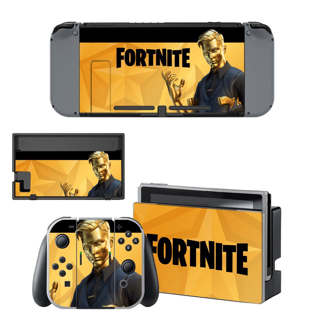 Fortnite decal skin for Nintendo Switch Console & Controllers
