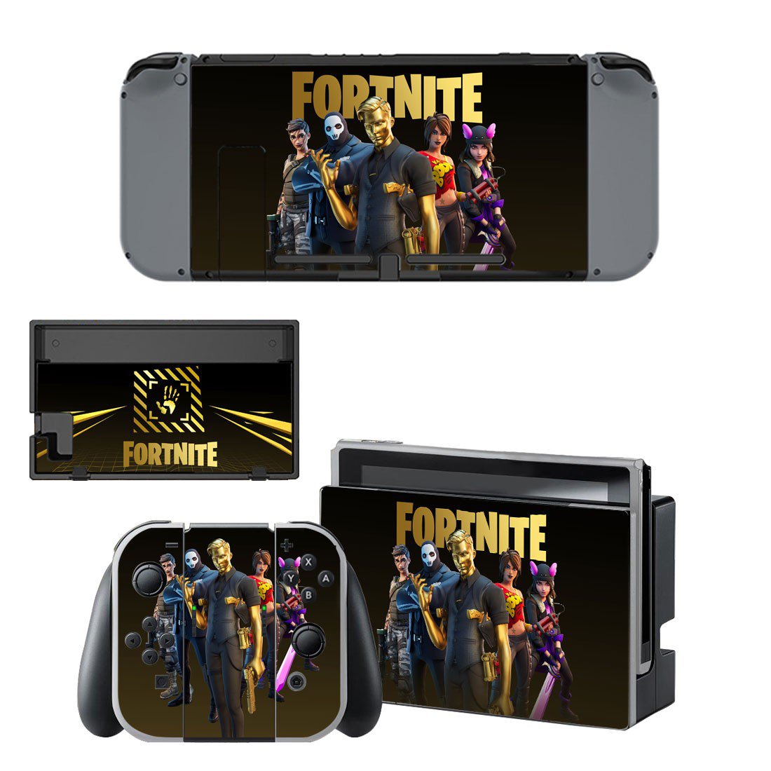 Fortnite decal skin for Nintendo Switch Console & Controllers