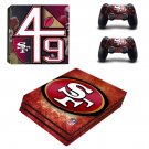 San Francisco 49ers decal skin for PS4 Pro Console & Controllers