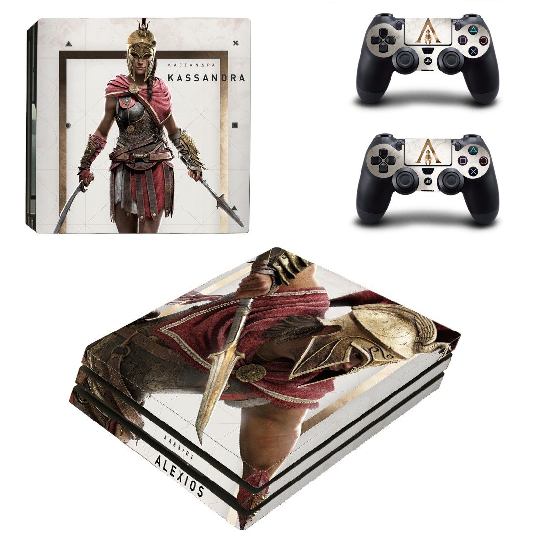 Assassins Creed Odyssey decal skin for PS4 Pro Console & Controllers