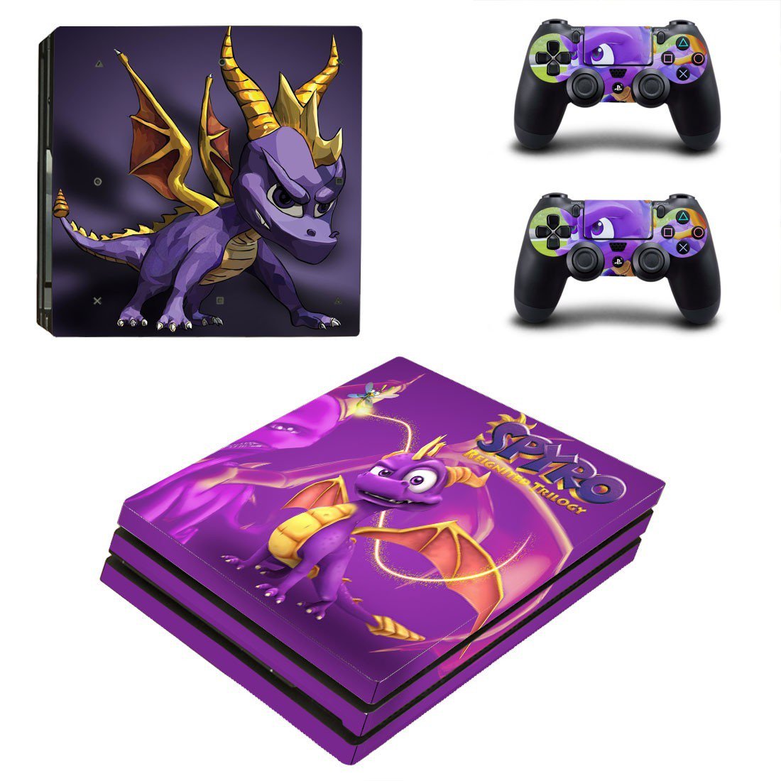 Spyro decal skin for PS4 Pro Console & Controllers