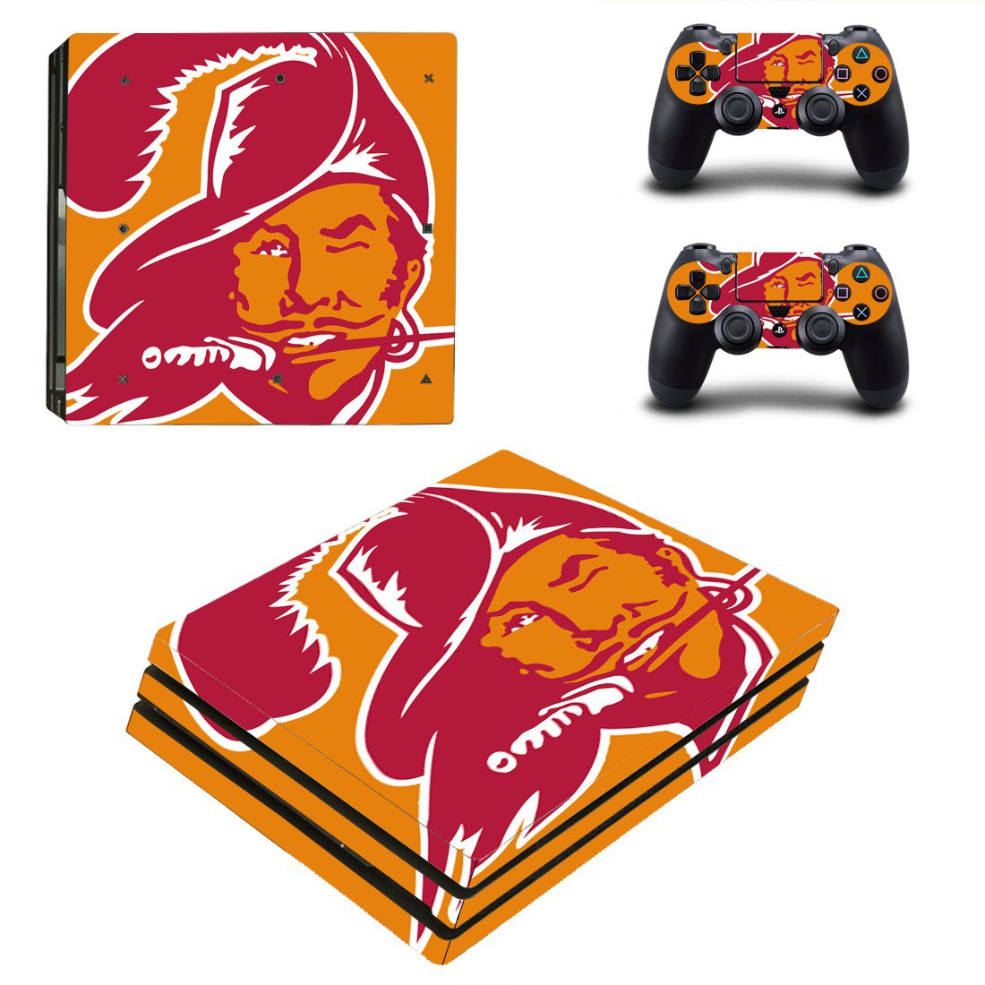 Tampa Bay Buccaneers decal skin for PS4 Pro Console & Controllers