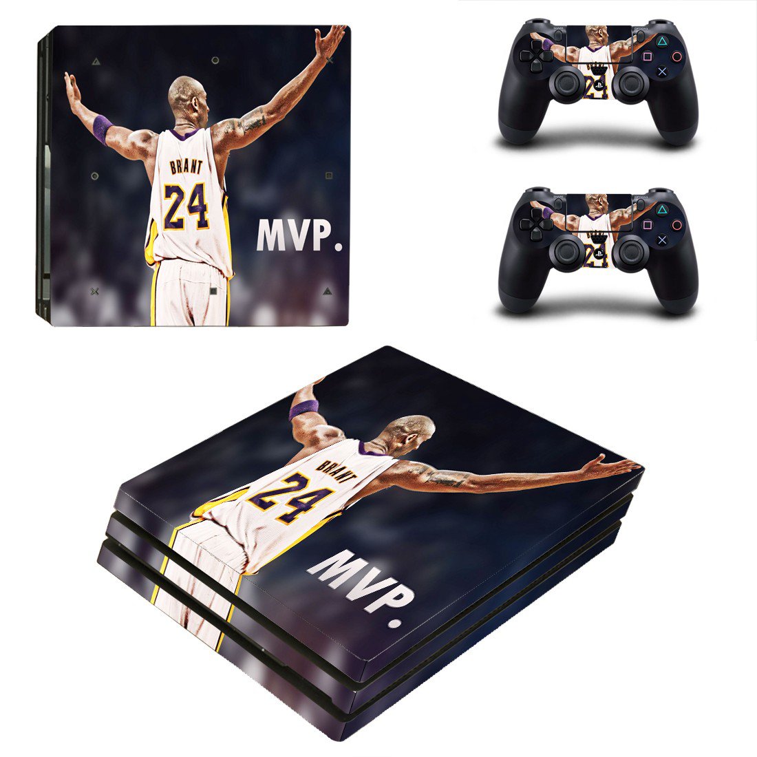 Kobe Bryant decal skin for PS4 Pro Console & Controllers