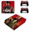 Red Dead Redemption 2 decal skin for PS4 Pro Console & Controllers