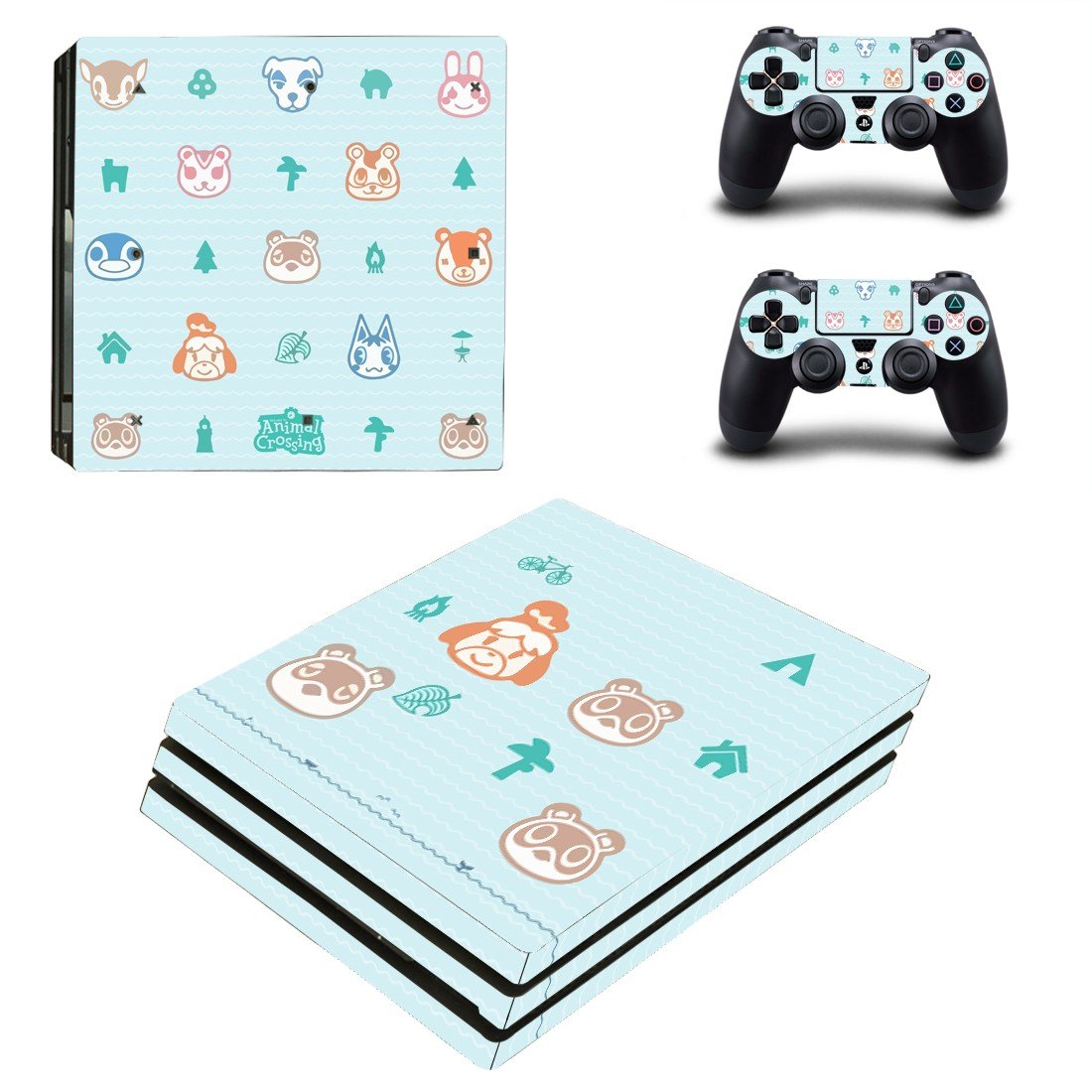 Animal Crossing decal skin for PS4 Pro Console & Controllers