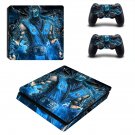 Mortal Kombat sub zero decal skin for PS4 Slim Console & Controllers